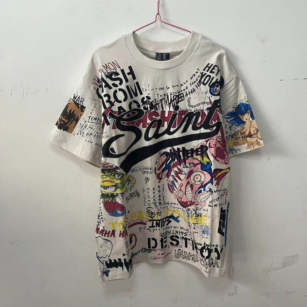 Saint Michael Takashi Murakami Graphic T-shirt White